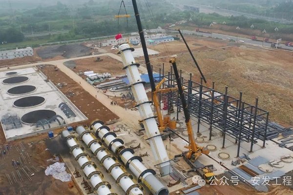 15.5億！四川明昉39萬噸/年碳酸酯項目一期核心設備安裝沖刺