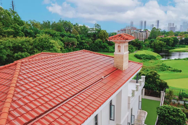 華寶新能美學曲面光伏瓦