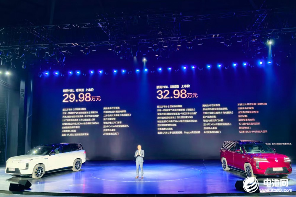 標配磷酸鐵鋰刀片電池！大六座安全豪華SUV騰勢N8L預定下一個爆款？