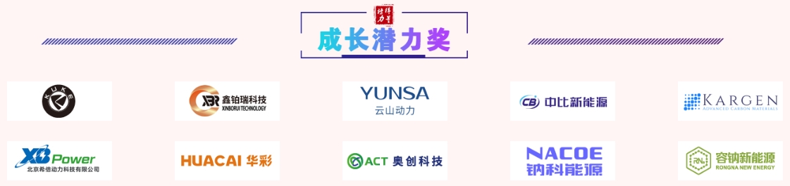 中國電池新能源行業(yè)成長潛力獎